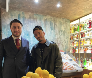 J Balvin Visits Milan's FORTE Seafood Restaurant